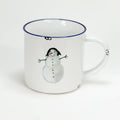 Keramiktasse 460 ml Weihnachtsmotiv mit Schneemann - Bild 1