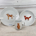 Produkt mit Kindergeskirr mit Tieren, Kindergeskirr mit Tieren, Produkt, Winterkollektion, Barbara's Porzellanwerkstatt