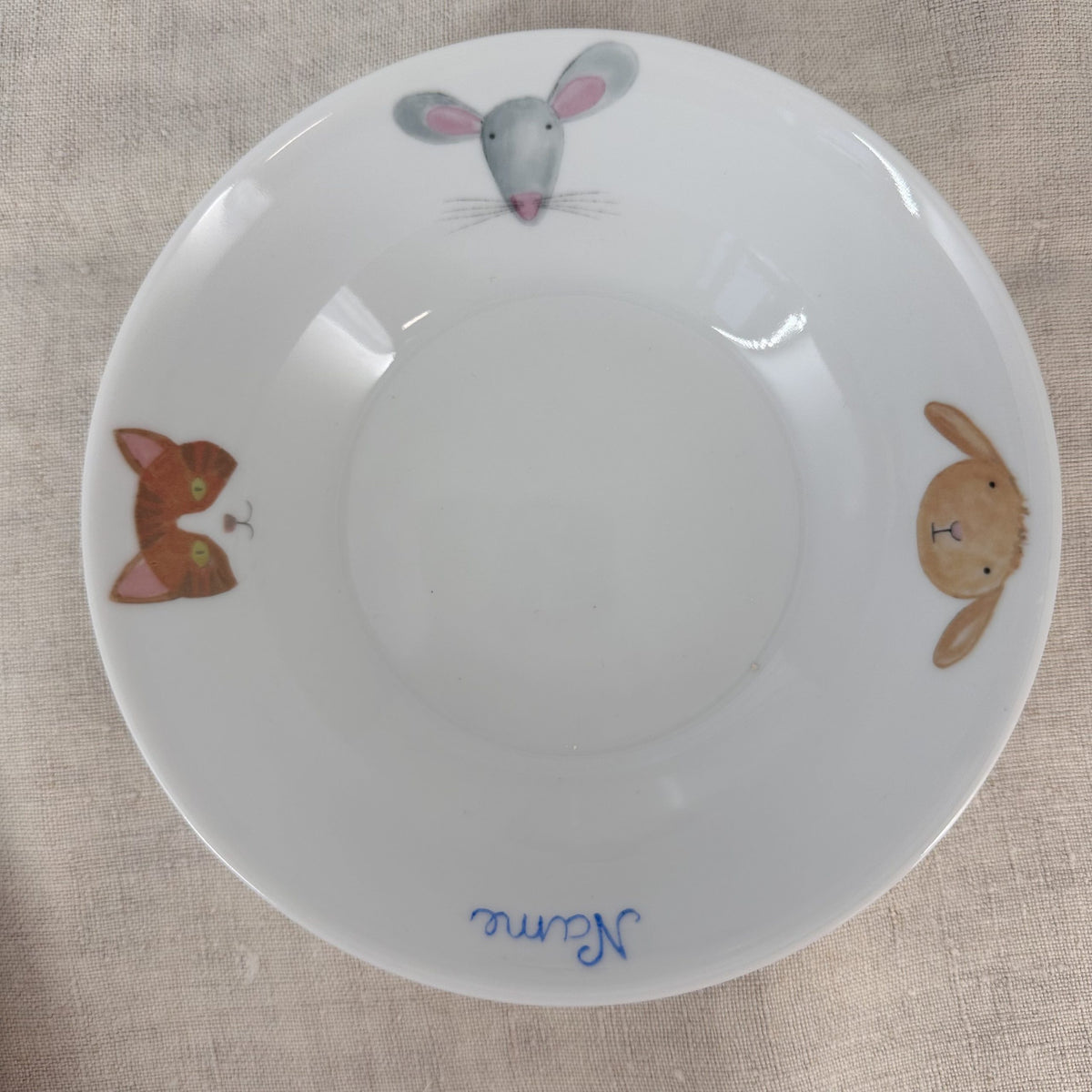 Produkt mit Kindergeskirr mit Tieren, Kindergeskirr mit Tieren, Produkt, Winterkollektion, Barbara's Porzellanwerkstatt
