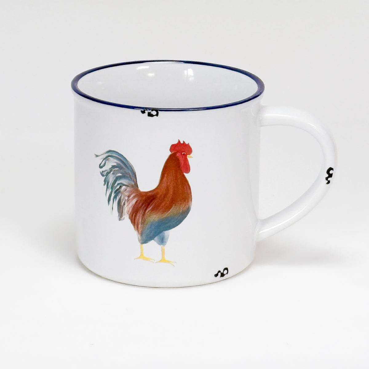 Keramiktasse Gockel