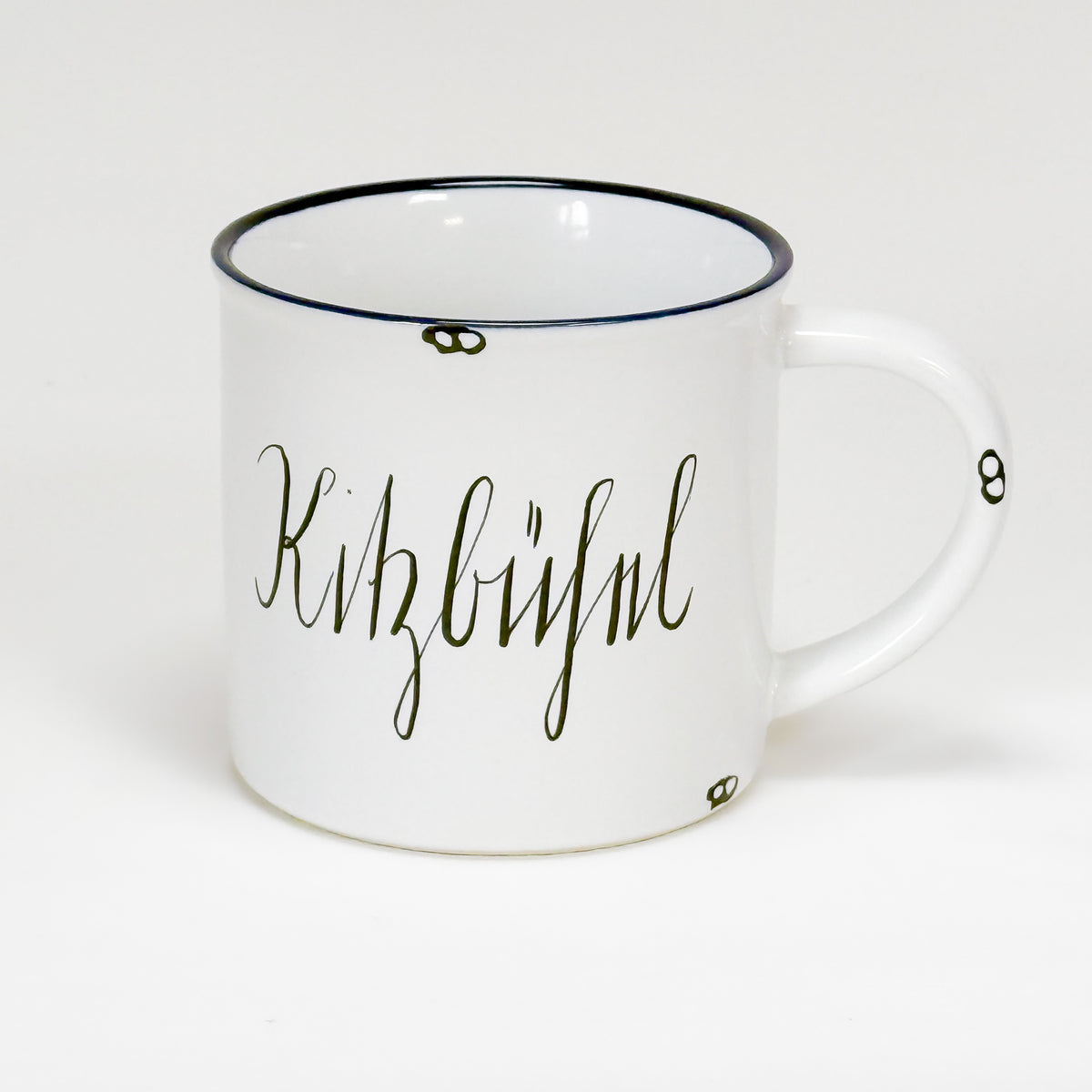 Keramiktasse Kurrentschrift “Kitzbühel”