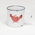 Keramiktasse rasende Henne