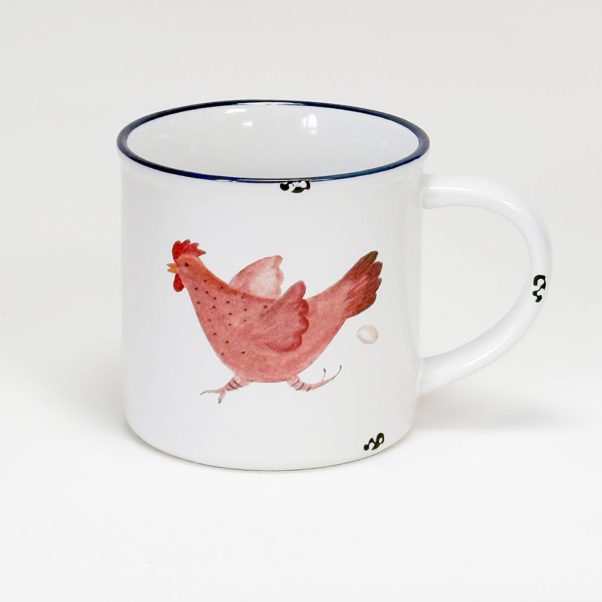 Keramiktasse rasende Henne