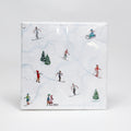 Papierservietten mit Skifahrern