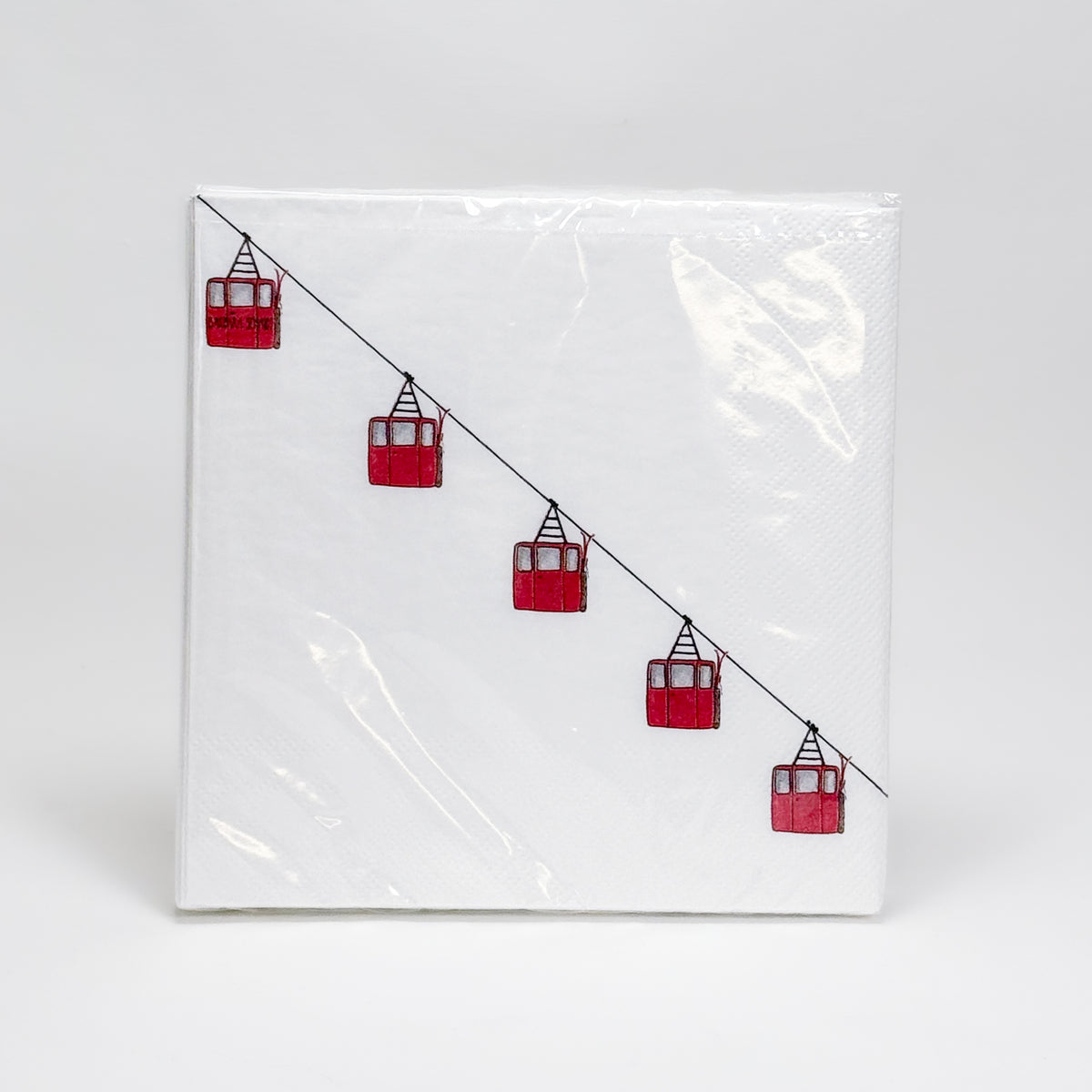 Papierservietten rote Gondeln